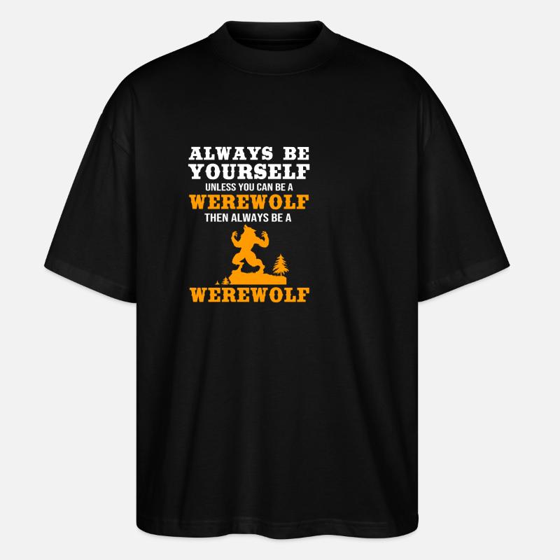 Werwolf - Stanley/Stella Oversized Unisex Bio T-Shirt Blaster 2.0 - Schwarz