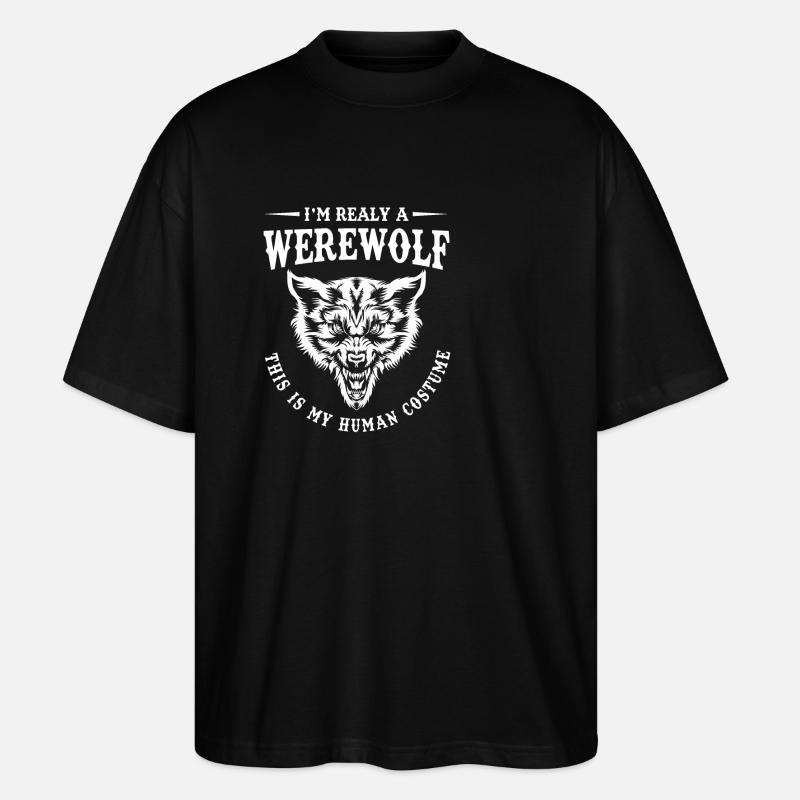 Werwolf - Stanley/Stella Oversized Unisex Bio T-Shirt Blaster 2.0 - Schwarz