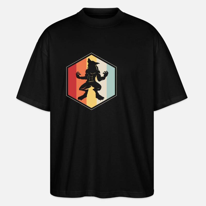 Werwolf - Stanley/Stella Oversized Unisex Bio T-Shirt Blaster 2.0 - Schwarz