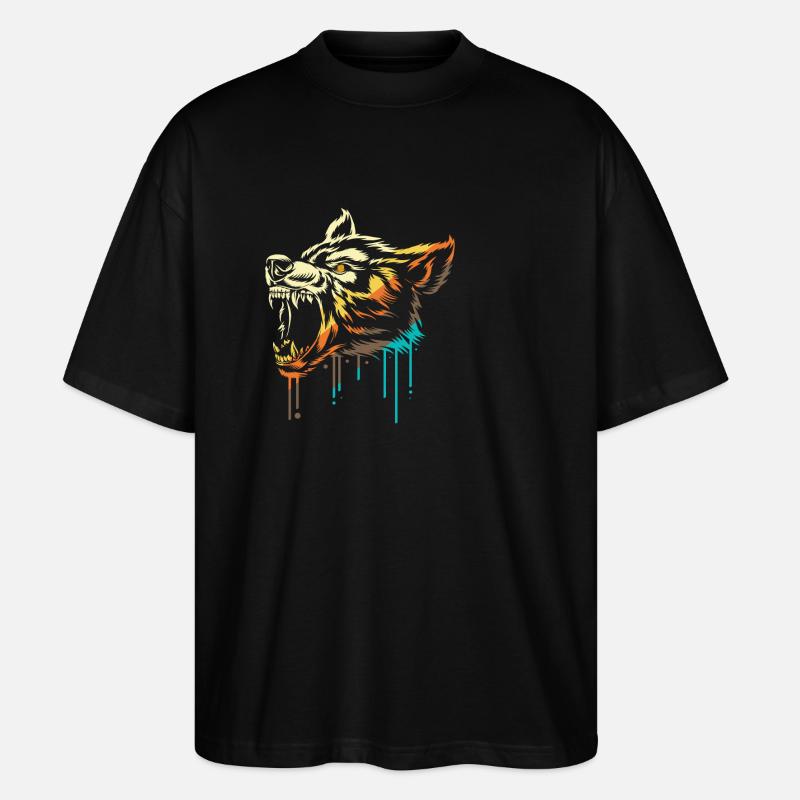 Werwolf - Stanley/Stella Oversized Unisex Bio T-Shirt Blaster 2.0 - Schwarz