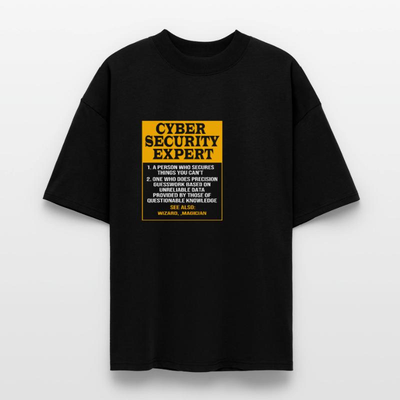 Cybersecurity Cyber Programmer Hacker Stanley/Stella Oversized Unisex Organic T-shirt Blaster 2.0