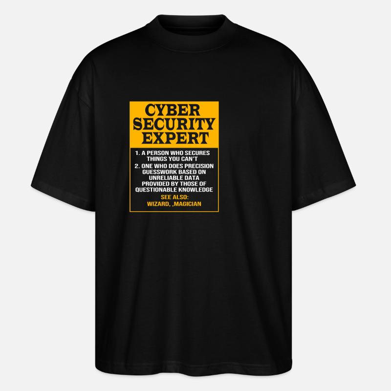 Cybersecurity Cyber Programmer Hacker - Stanley/Stella Oversized Unisex Organic T-shirt Blaster 2.0 - black