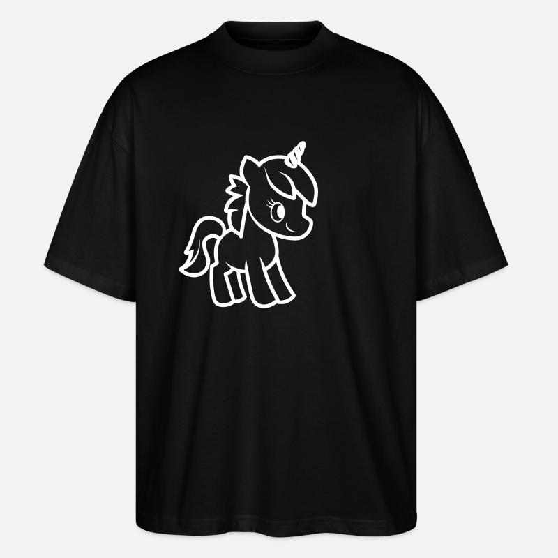 Poney - T-shirt bio Blaster 2.0 coupe oversize Stanley/Stella Unisexe - noir