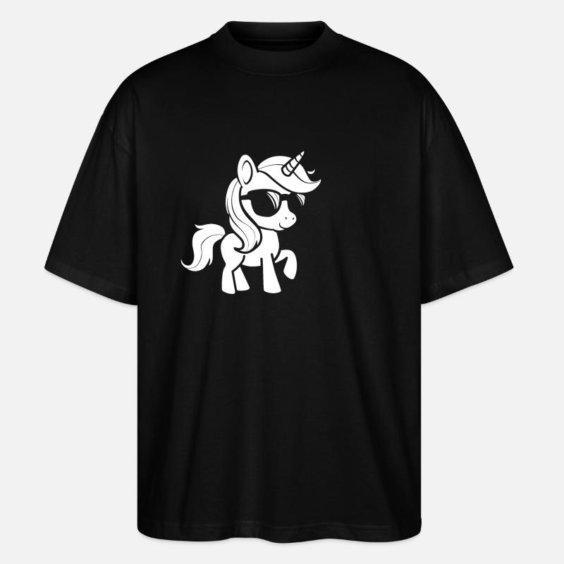 Pony - Stanley/Stella Oversized Unisex Bio T-Shirt Blaster 2.0 - Schwarz