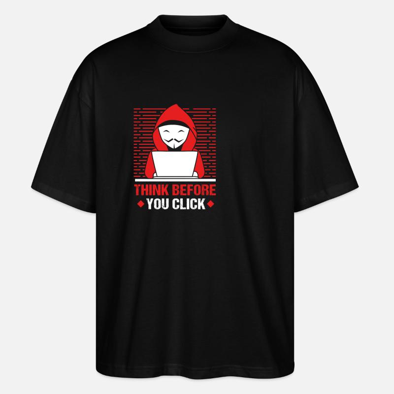 Cybersecurity Cyber Programmierer Hacker - Stanley/Stella Oversized Unisex Bio T-Shirt Blaster 2.0 - Schwarz
