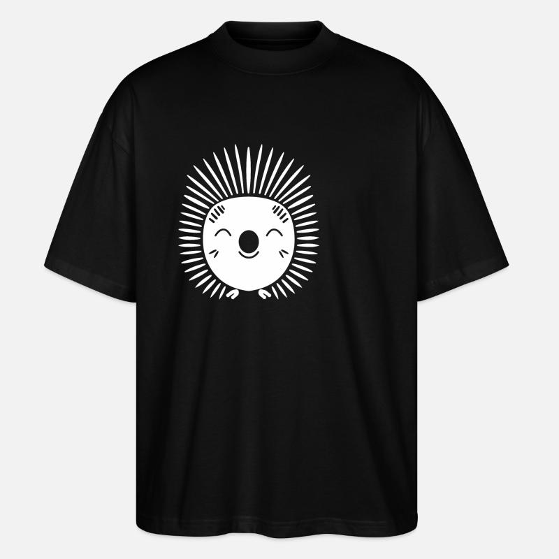 Stachelschwein - Stanley/Stella Oversized Unisex Bio T-Shirt Blaster 2.0 - Schwarz