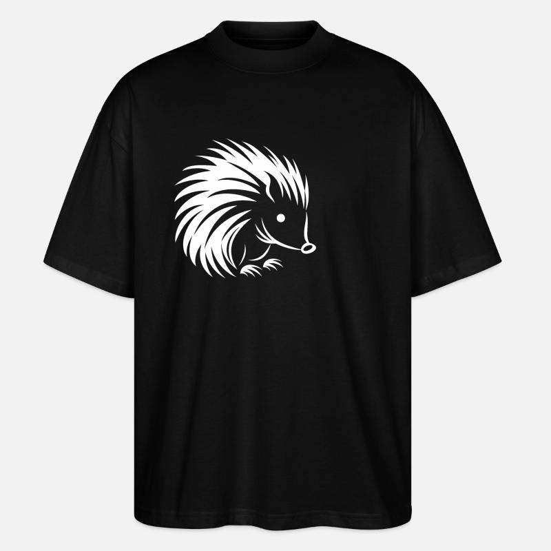 Stachelschwein - Stanley/Stella Oversized Unisex Bio T-Shirt Blaster 2.0 - Schwarz