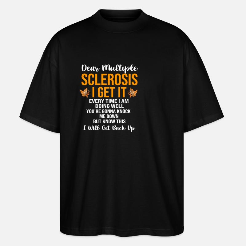 Sclérose en plaques SEP - T-shirt bio Blaster 2.0 coupe oversize Stanley/Stella Unisexe - noir