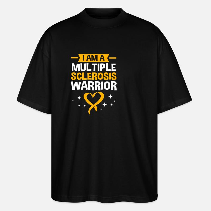 Multiple Sclerosis MS - Stanley/Stella Oversized Unisex Organic T-shirt Blaster 2.0 - black