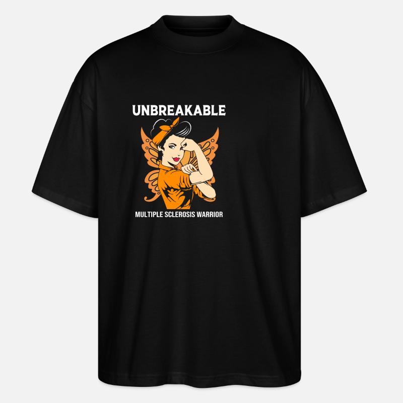 Sclérose en plaques SEP - T-shirt bio Blaster 2.0 coupe oversize Stanley/Stella Unisexe - noir