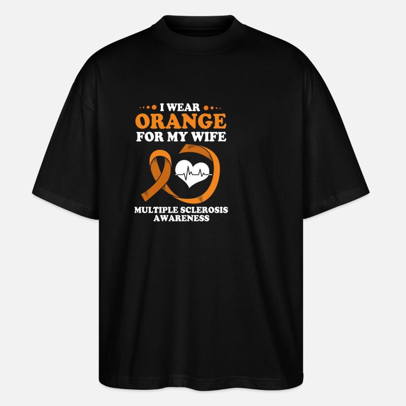 Multiple Sclerosis MS - Stanley/Stella Oversized Unisex Organic T-shirt Blaster 2.0 - black