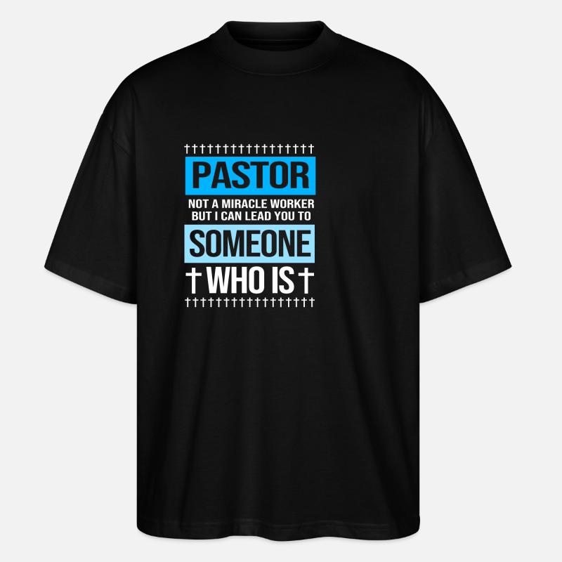 Pfarrer - Stanley/Stella Oversized Unisex Bio T-Shirt Blaster 2.0 - Schwarz