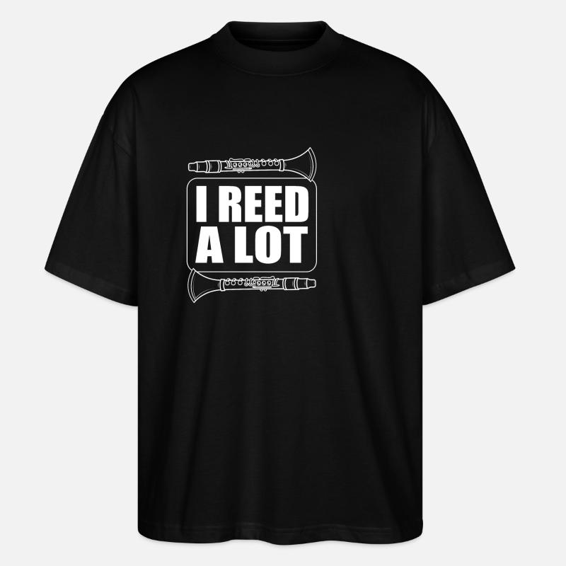 Klarinette - Stanley/Stella Oversized Unisex Bio T-Shirt Blaster 2.0 - Schwarz