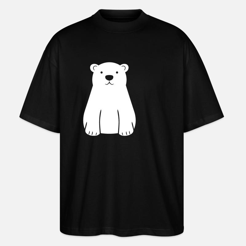 Eisbär - Stanley/Stella Oversized Unisex Bio T-Shirt Blaster 2.0 - Schwarz