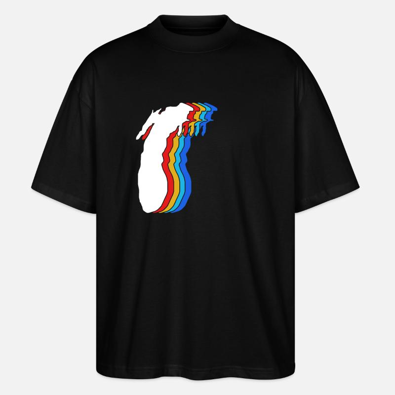 Great Lakes - Stanley/Stella Oversized Unisex Bio T-Shirt Blaster 2.0 - Schwarz