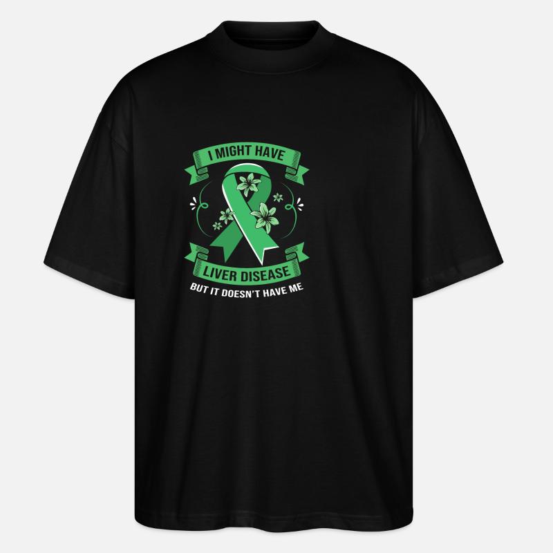 Lebererkrankung - Stanley/Stella Oversized Unisex Bio T-Shirt Blaster 2.0 - Schwarz