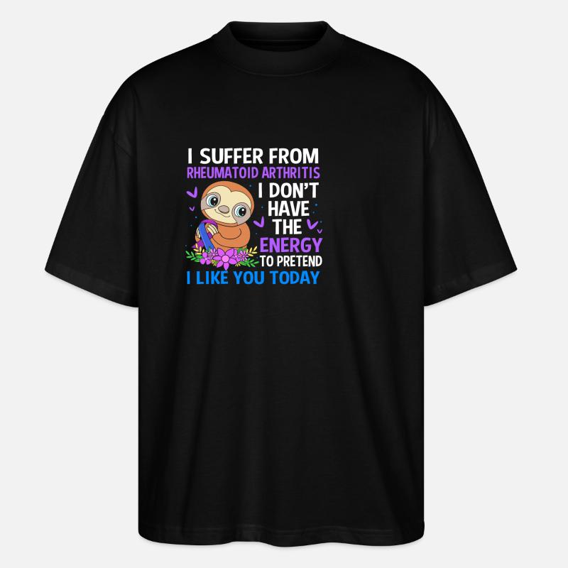 Rheuma Arthritis - Stanley/Stella Oversized Unisex Bio T-Shirt Blaster 2.0 - Schwarz