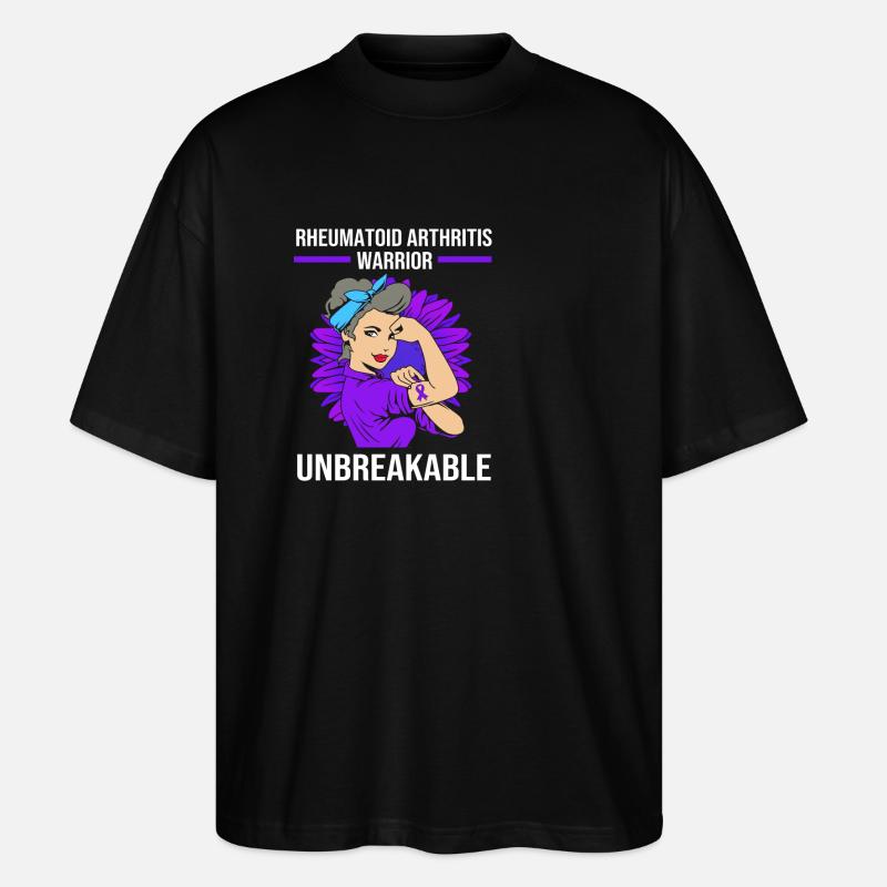 Rheuma Arthritis - Stanley/Stella Oversized Unisex Bio T-Shirt Blaster 2.0 - Schwarz