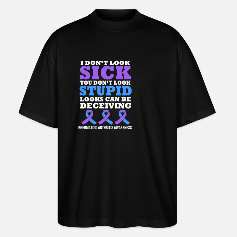 Rheumatism Arthritis - Stanley/Stella Oversized Unisex Organic T-shirt Blaster 2.0 - black