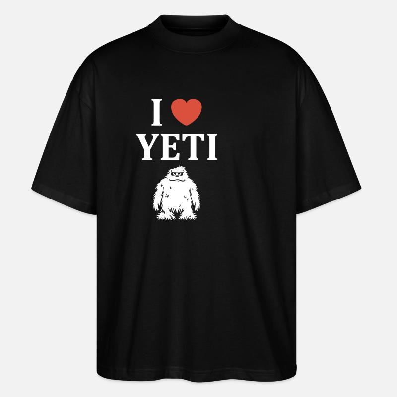 Yeti - Stanley/Stella Oversized Unisex Bio T-Shirt Blaster 2.0 - Schwarz