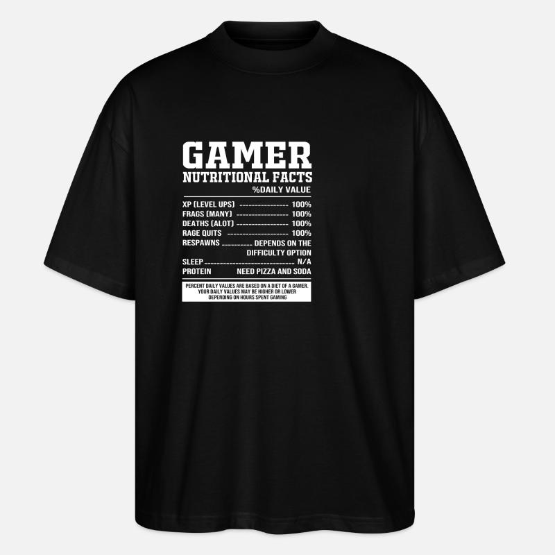 Gamer - Stanley/Stella Oversized Unisex Bio T-Shirt Blaster 2.0 - Schwarz