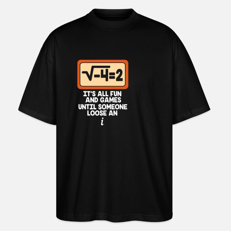 Mathematik - Stanley/Stella Oversized Unisex Bio T-Shirt Blaster 2.0 - Schwarz