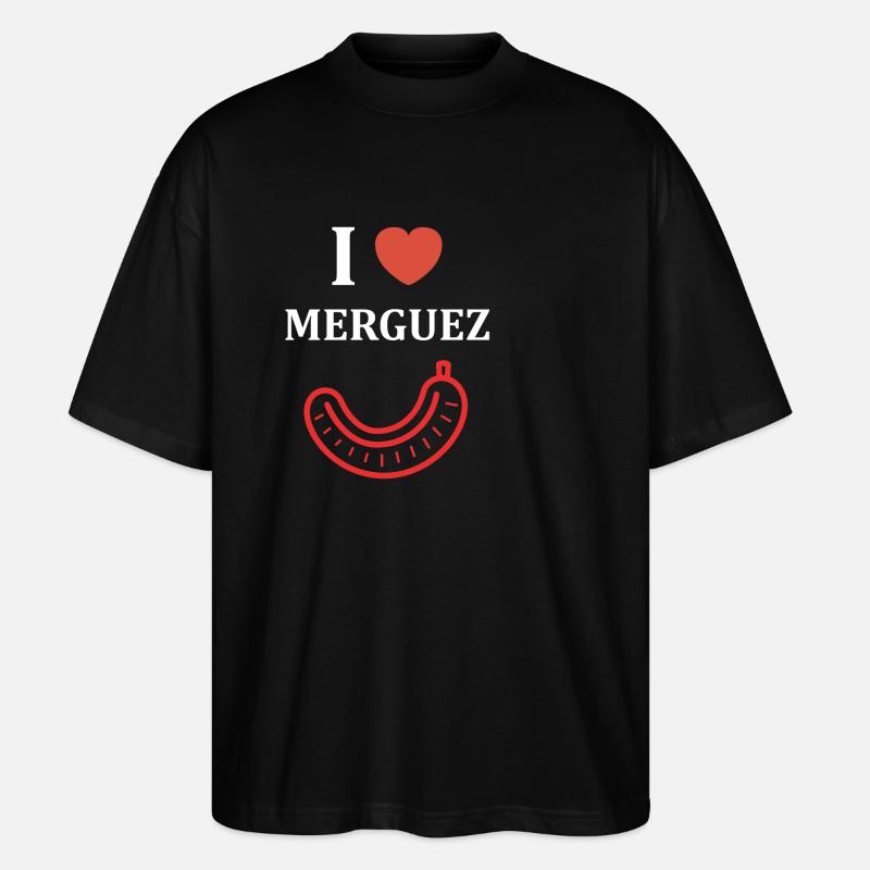 Merguez - T-shirt bio Blaster 2.0 coupe oversize Stanley/Stella Unisexe - noir