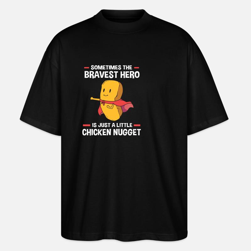 Chicken Nuggets - Stanley/Stella Oversized Unisex Bio T-Shirt Blaster 2.0 - Schwarz