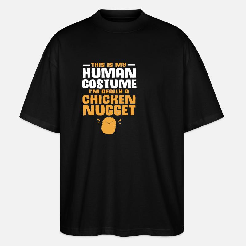 Chicken Nuggets - Stanley/Stella Oversized Unisex Bio T-Shirt Blaster 2.0 - Schwarz