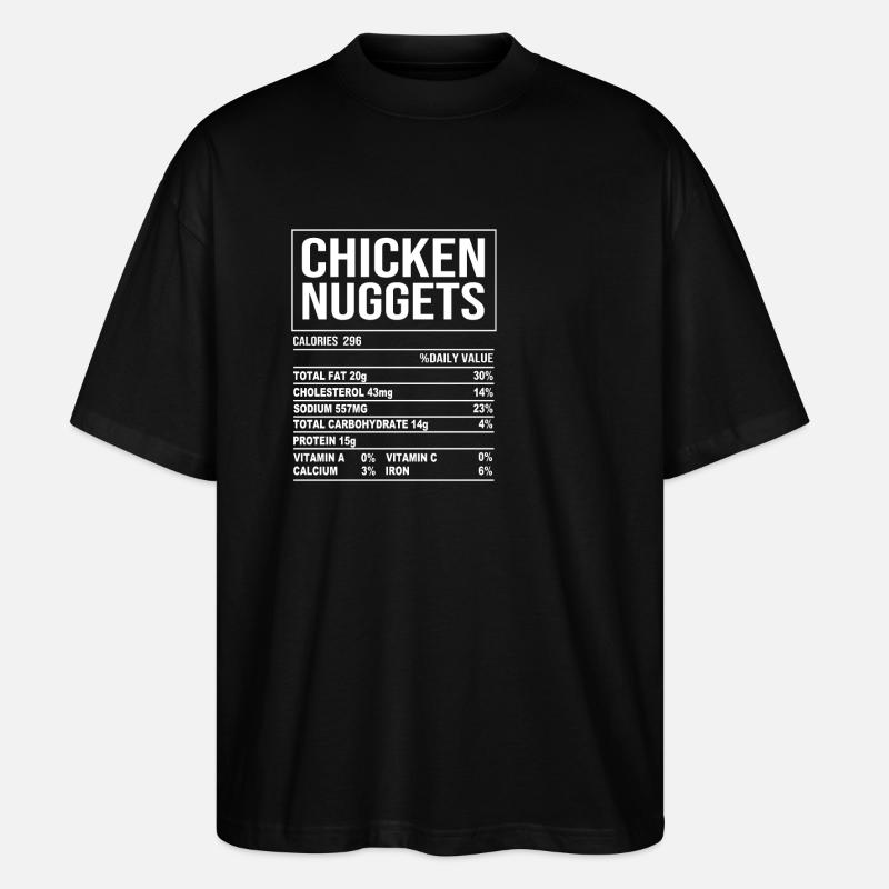 Nuggets de poulet - T-shirt bio Blaster 2.0 coupe oversize Stanley/Stella Unisexe - noir