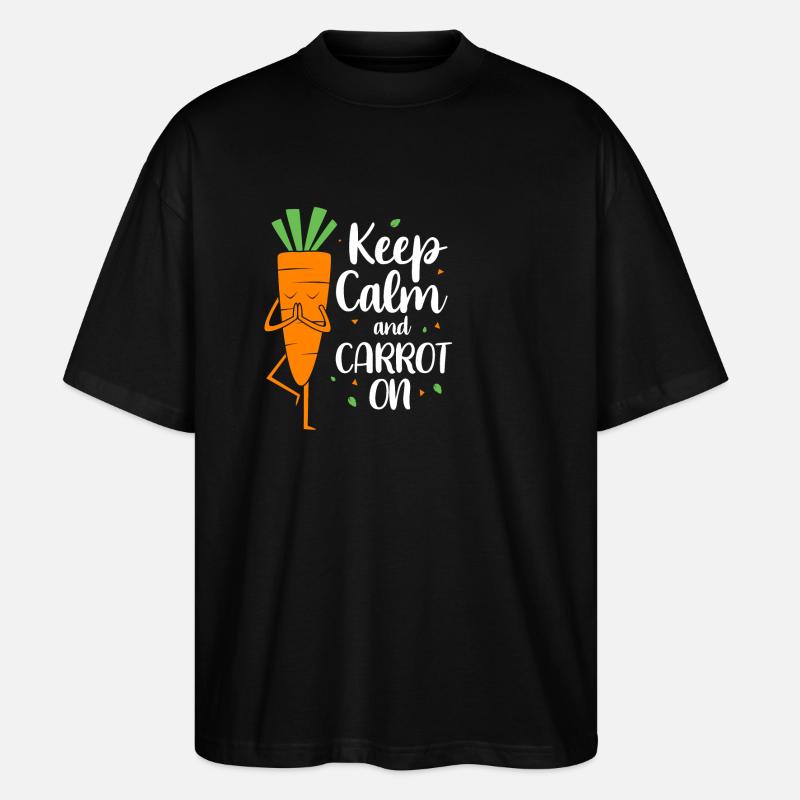 Carottes Légumes - T-shirt bio Blaster 2.0 coupe oversize Stanley/Stella Unisexe - noir