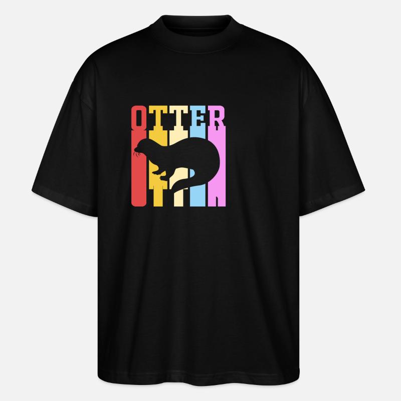 Otter - Stanley/Stella Oversized Unisex Bio T-Shirt Blaster 2.0 - Schwarz
