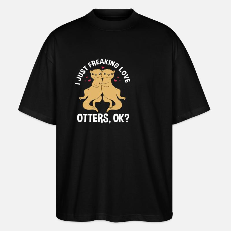 Otter - Stanley/Stella Oversized Unisex Bio T-Shirt Blaster 2.0 - Schwarz