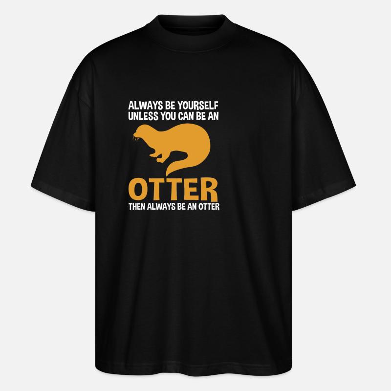 Otter - Stanley/Stella Oversized Unisex Bio T-Shirt Blaster 2.0 - Schwarz
