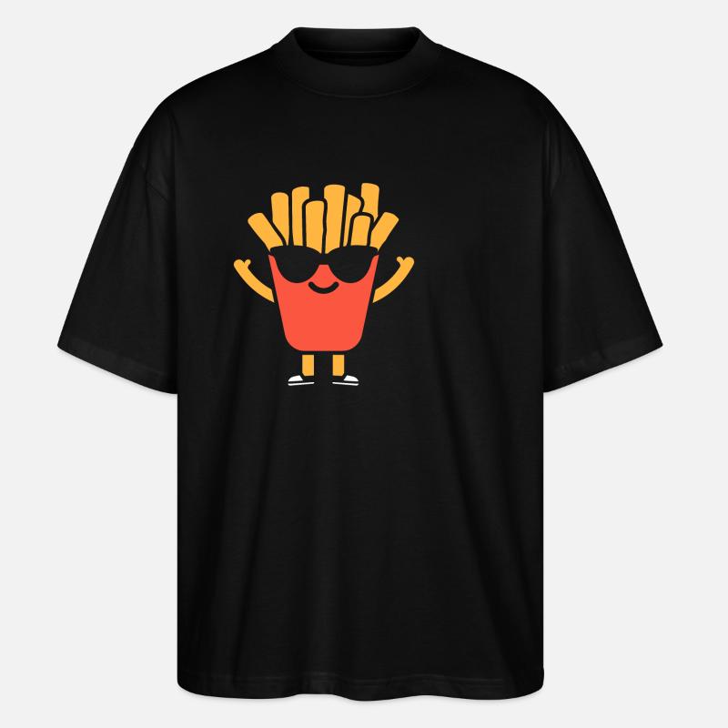 frites - T-shirt bio Blaster 2.0 coupe oversize Stanley/Stella Unisexe - noir