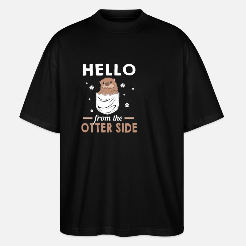 Otter - Stanley/Stella Oversized Unisex Bio T-Shirt Blaster 2.0 - Schwarz