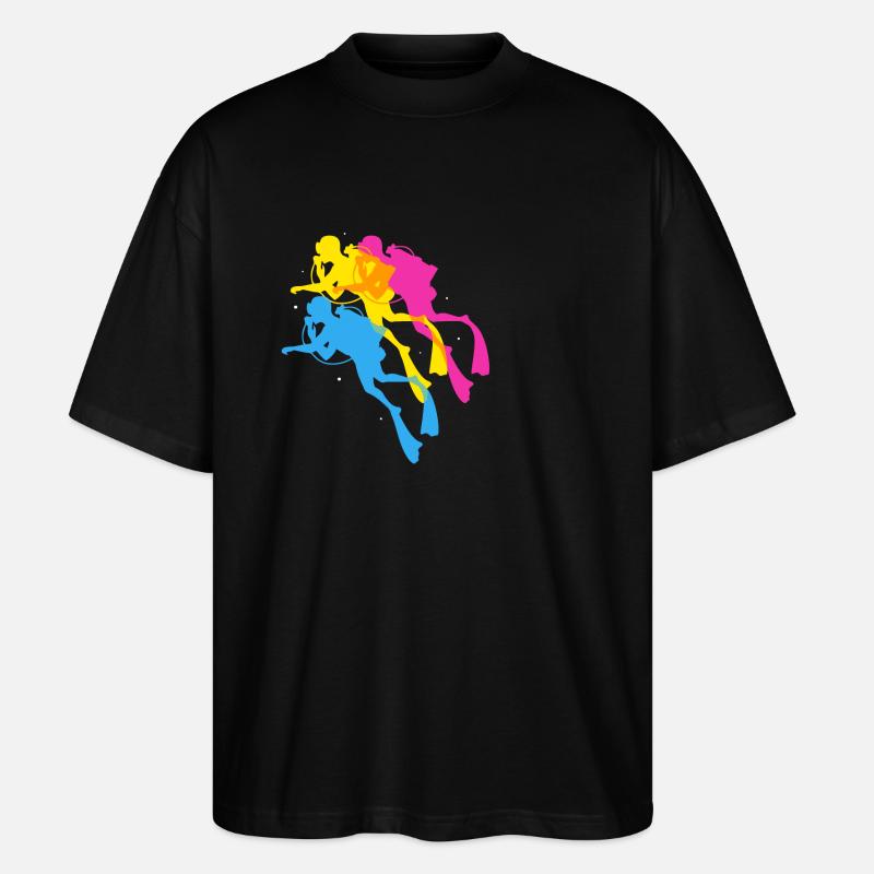 Dive - Stanley/Stella Oversized Unisex Organic T-shirt Blaster 2.0 - black