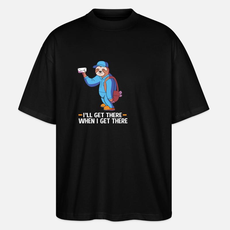 Postbote - Stanley/Stella Oversized Unisex Bio T-Shirt Blaster 2.0 - Schwarz