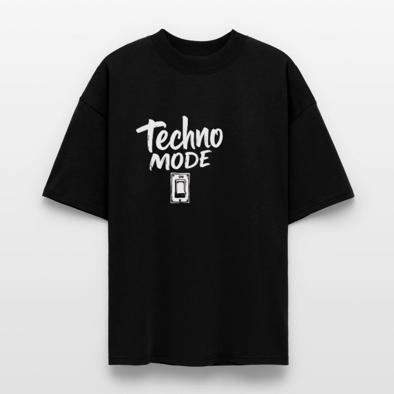 Techno Mode On Techno Techno Music Techno Stanley/Stella Oversized Unisex Organic T-shirt Blaster 2.0