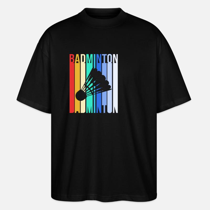 Badminton - T-shirt bio Blaster 2.0 coupe oversize Stanley/Stella Unisexe - noir