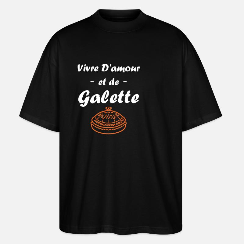 Pfannkuchen - Stanley/Stella Oversized Unisex Bio T-Shirt Blaster 2.0 - Schwarz