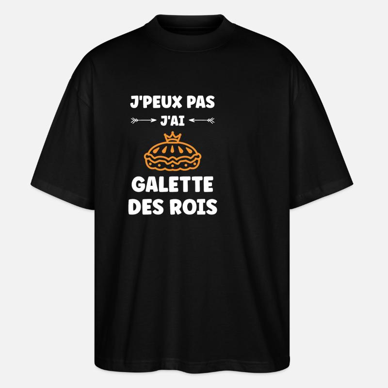 Pfannkuchen - Stanley/Stella Oversized Unisex Bio T-Shirt Blaster 2.0 - Schwarz