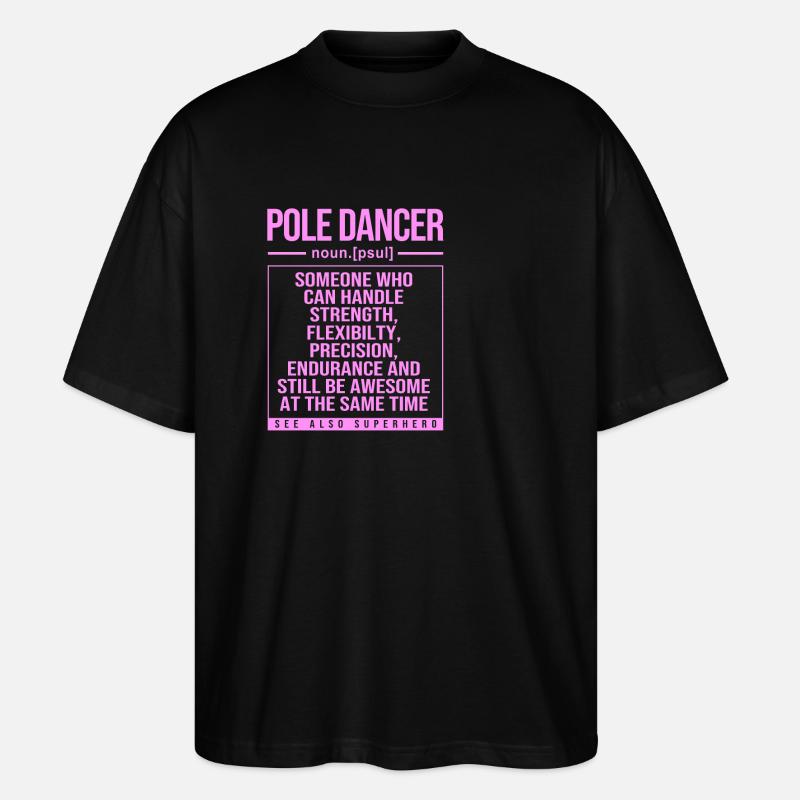 Pole Dance - T-shirt bio Blaster 2.0 coupe oversize Stanley/Stella Unisexe - noir