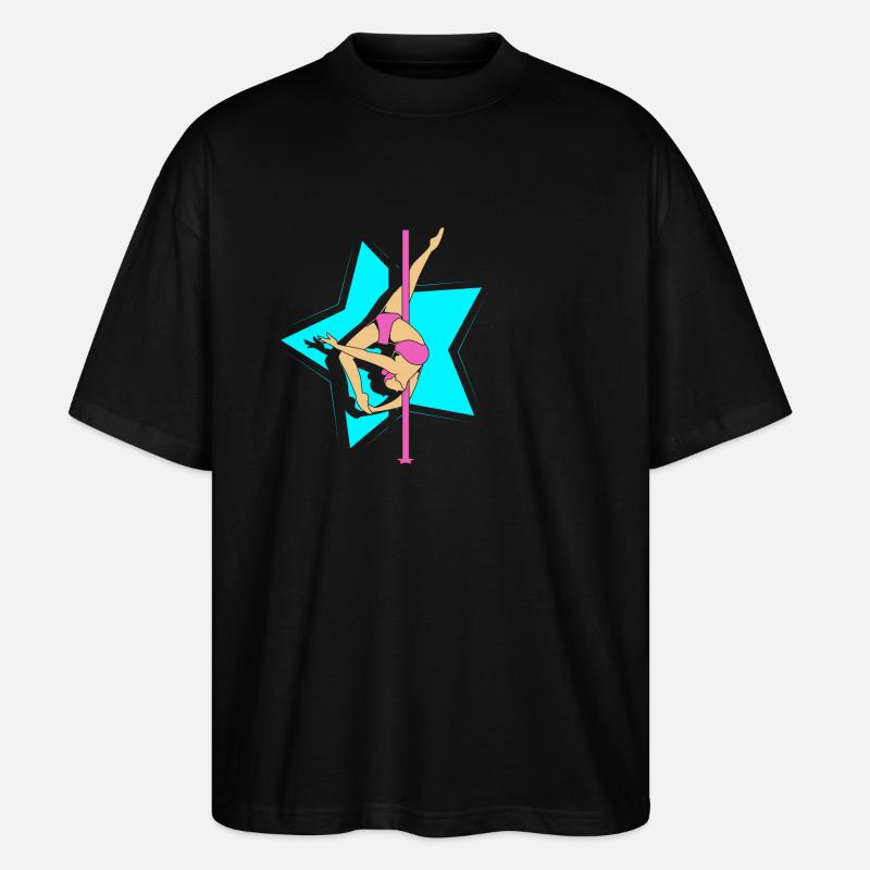 Pole Dance - Stanley/Stella Oversized Unisex Bio T-Shirt Blaster 2.0 - Schwarz