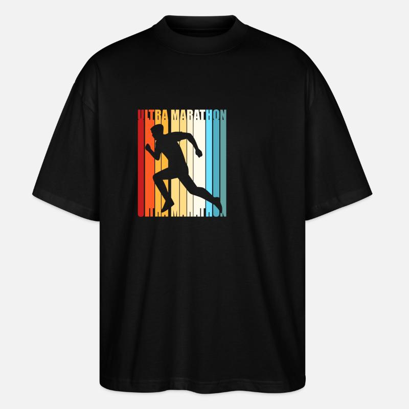 Trailrunning - Stanley/Stella Oversized Unisex Bio T-Shirt Blaster 2.0 - Schwarz