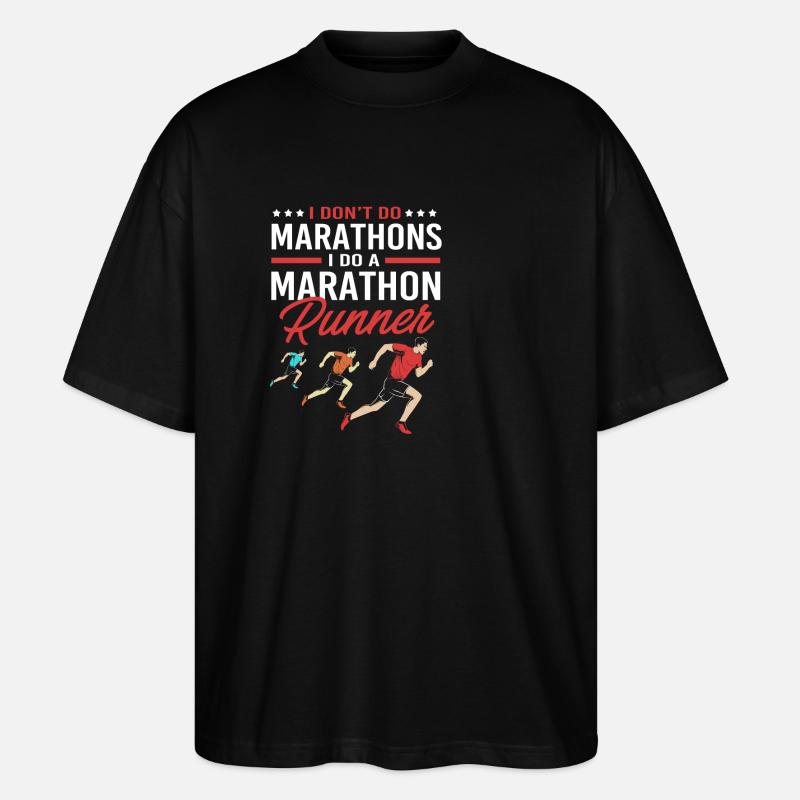 Marathon Marathon Runner - Stanley/Stella Oversized Unisex Organic T-shirt Blaster 2.0 - black