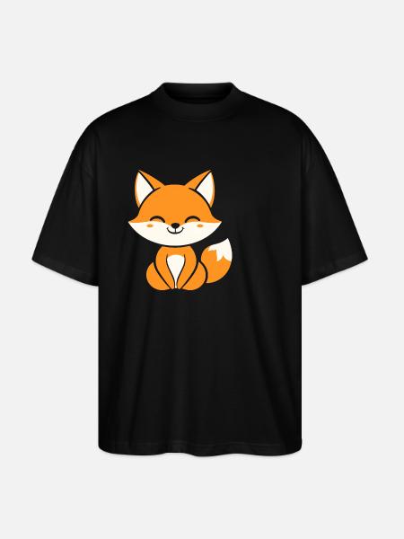 Fuchs - Stanley/Stella Oversized Unisex Bio T-Shirt Blaster 2.0 - Schwarz