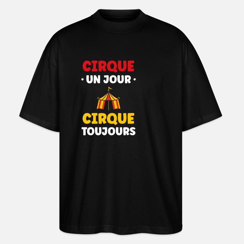 Humour cirque - T-shirt bio Blaster 2.0 coupe oversize Stanley/Stella Unisexe - noir