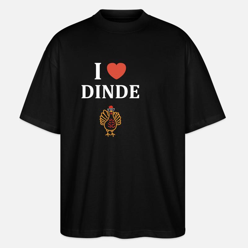 Dinde - T-shirt bio Blaster 2.0 coupe oversize Stanley/Stella Unisexe - noir