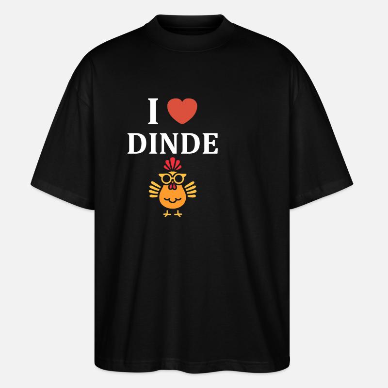 Dinde - T-shirt bio Blaster 2.0 coupe oversize Stanley/Stella Unisexe - noir